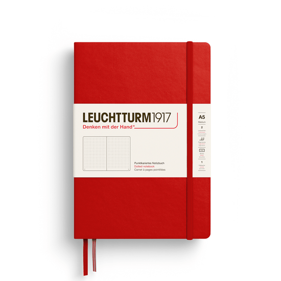 Leuchtturm1917 Notebook Cherry / Dotted Leuchtturm1917 - Medium Notebook - Hardcover - A5