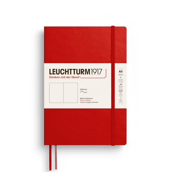 Leuchtturm1917 Notebook Cherry / Plain Leuchtturm1917 - Medium Notebook - Softcover - A5