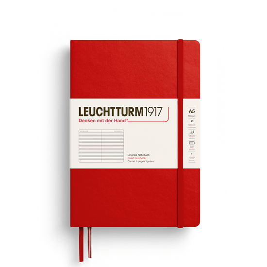 Leuchtturm1917 Notebook Cherry / Ruled Leuchtturm1917 - Medium Notebook - Hardcover - A5