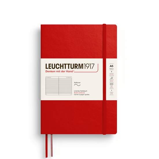 Leuchtturm1917 Notebook Cherry / Ruled Leuchtturm1917 - Medium Notebook - Softcover - A5