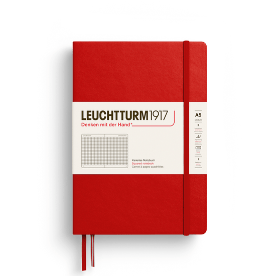 Leuchtturm1917 Notebook Cherry / Squared Leuchtturm1917 - Medium Notebook - Hardcover - A5