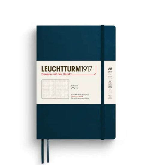 Leuchtturm1917 Notebook Deep Sea / Dotted Leuchtturm1917 - Medium Notebook - Softcover - A5