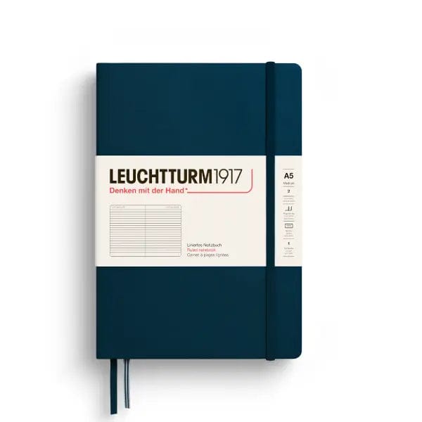 Leuchtturm1917 Notebook Deep Sea / Ruled Leuchtturm1917 - Medium Notebook - Hardcover - A5