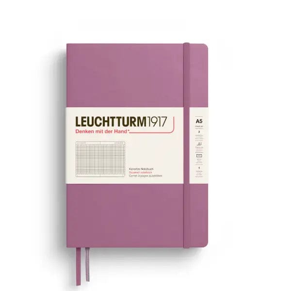 Leuchtturm1917 Notebook Dusty Rose / Squared Leuchtturm1917 - Medium Notebook - Hardcover - A5