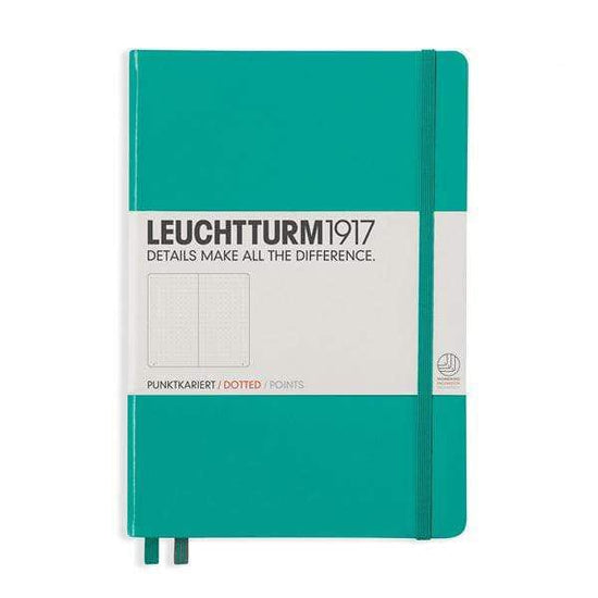 Leuchtturm1917 Notebook Emerald / Dotted Leuchtturm1917 - Medium Notebook - Hardcover - A5