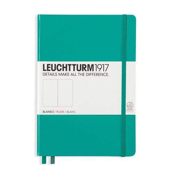 Leuchtturm1917 Notebook Emerald / Plain Leuchtturm1917 - Medium Notebook - Hardcover - A5