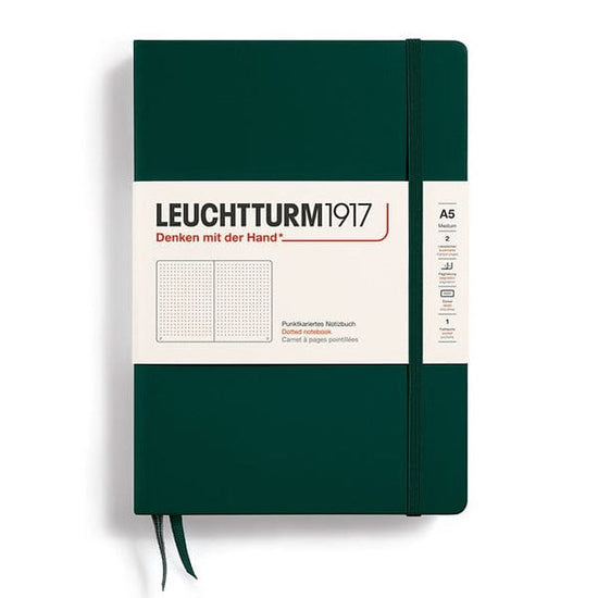 Leuchtturm1917 Notebook Forest Green / Dotted Leuchtturm1917 - Medium Notebook - Hardcover - A5