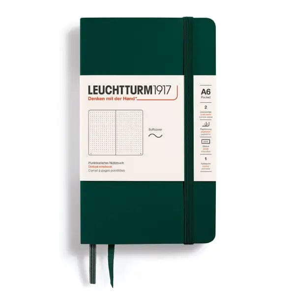 Leuchtturm1917 Notebook Forest Green / Dotted Leuchtturm1917 - Pocket Notebook - Softcover - A6