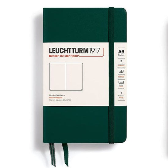 Leuchtturm1917 Notebook Forest Green / Plain Leuchtturm1917 - Pocket Notebook - Hardcover - A6