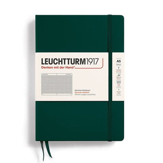 Leuchtturm1917 Notebook Forest Green / Squared Leuchtturm1917 - Medium Notebook - Hardcover - A5