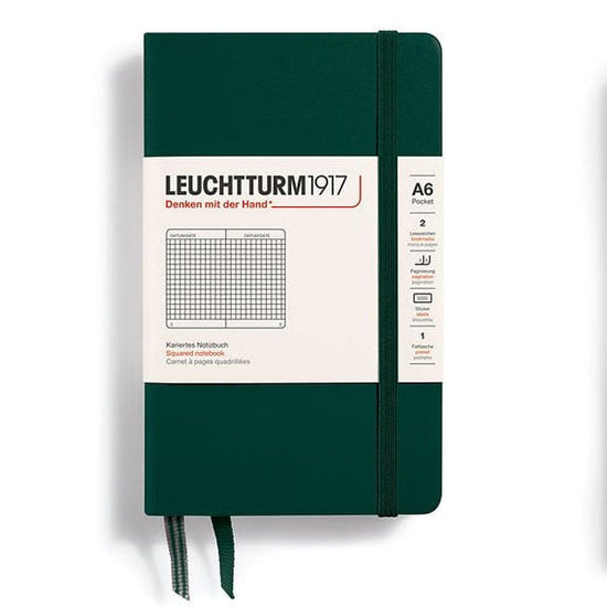 Leuchtturm1917 Notebook Forest Green / Squared Leuchtturm1917 - Pocket Notebook - Hardcover - A6
