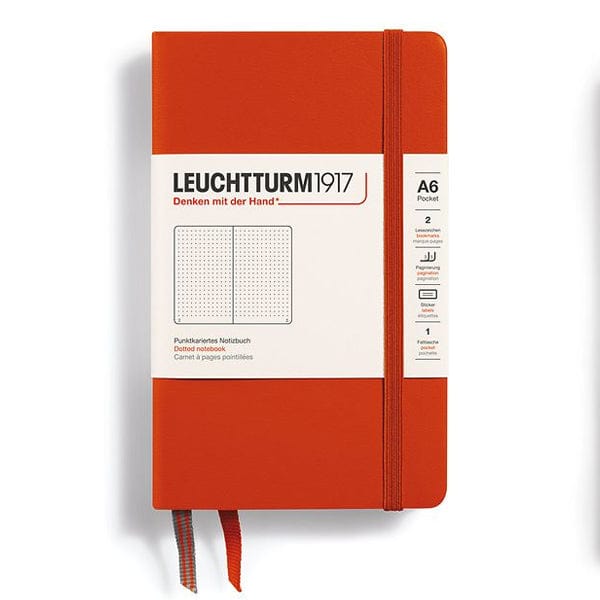 Leuchtturm1917 Notebook Fox Red / Dotted Leuchtturm1917 - Pocket Notebook - Hardcover - A6
