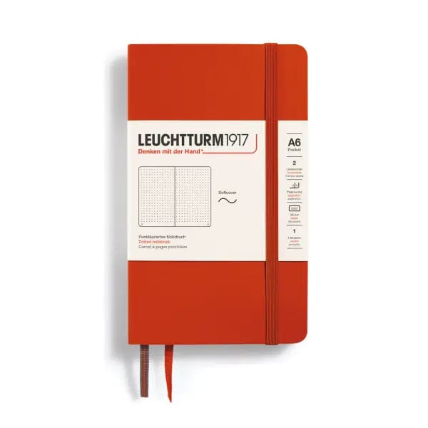 Leuchtturm1917 Notebook Fox Red / Dotted Leuchtturm1917 - Pocket Notebook - Softcover - A6