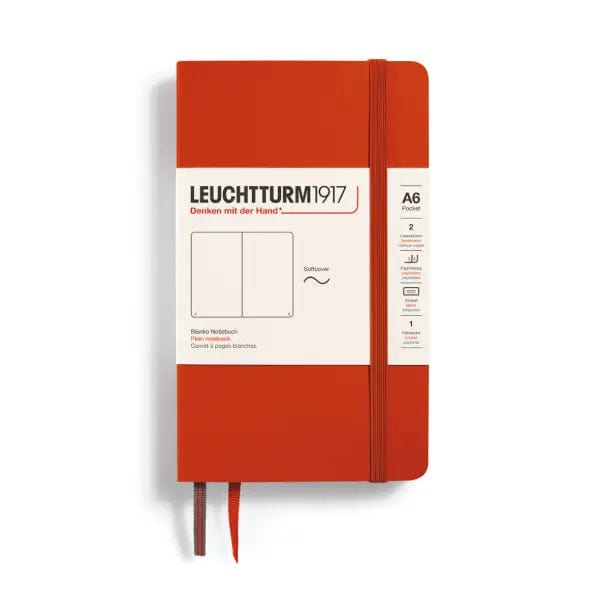 Leuchtturm1917 Notebook Fox Red / Plain Leuchtturm1917 - Pocket Notebook - Softcover - A6