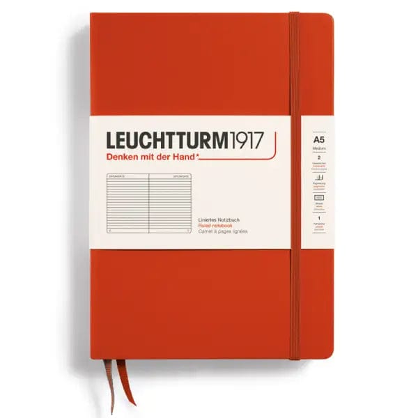 Leuchtturm1917 Notebook Fox Red / Ruled Leuchtturm1917 - Medium Notebook - Hardcover - A5