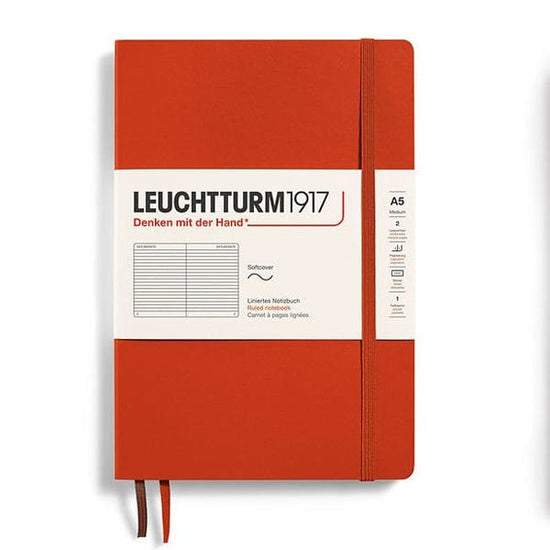 Leuchtturm1917 Notebook Fox Red / Ruled Leuchtturm1917 - Medium Notebook - Softcover - A5