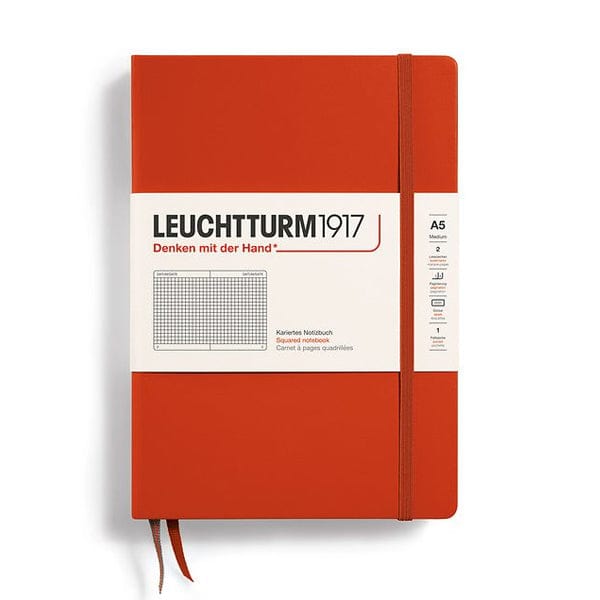 Leuchtturm1917 Notebook Fox Red / Squared Leuchtturm1917 - Medium Notebook - Hardcover - A5