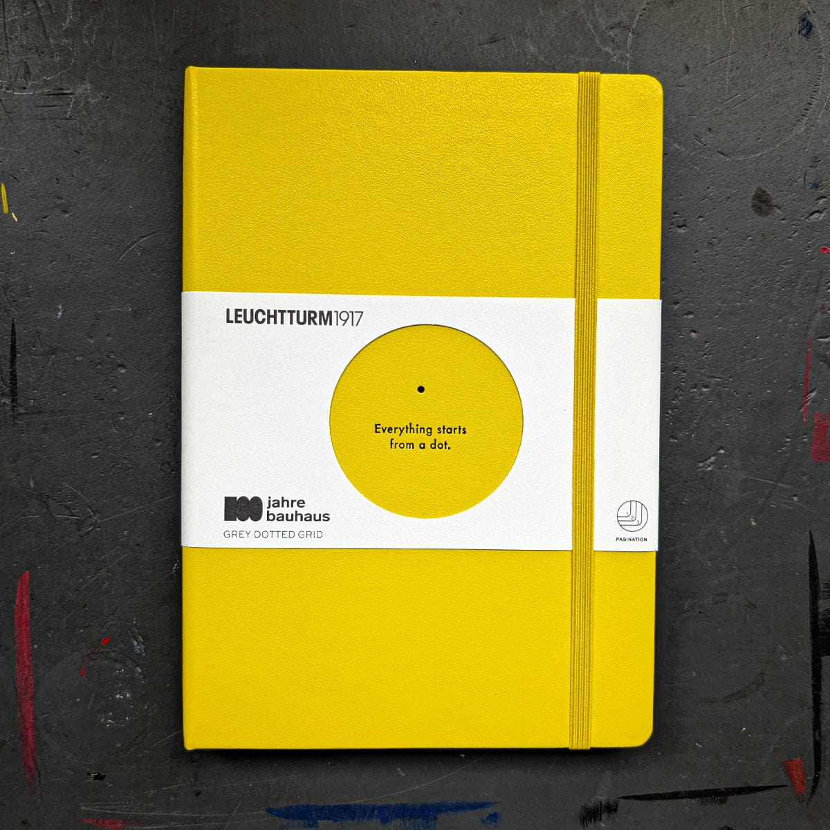 Leuchtturm1917 Notebook - Gridpaper Lemon Leuchtturm1917 - 100 Jahre Bauhaus - SPECIAL EDITION - Hardcover Notebooks - A5