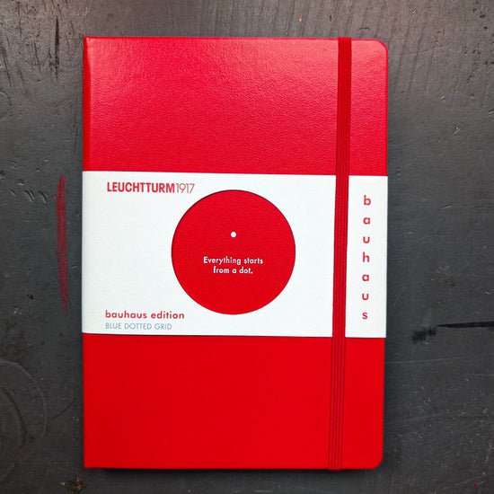 Leuchtturm1917 Notebook - Gridpaper Red Leuchtturm1917 - 100 Jahre Bauhaus - SPECIAL EDITION - Hardcover Notebooks - A5