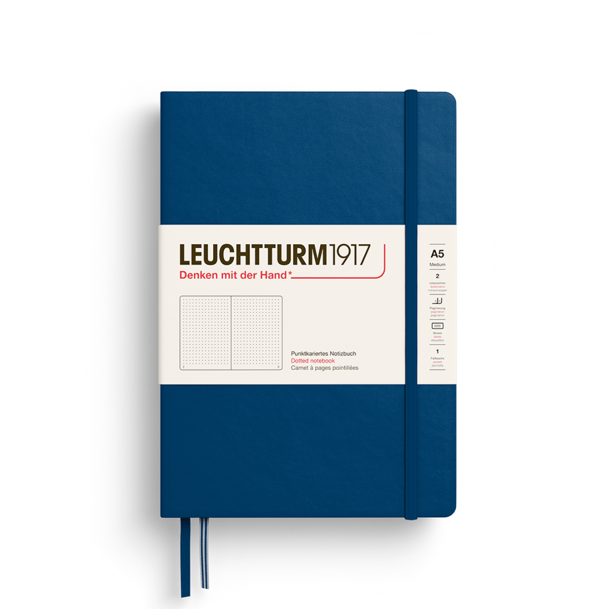 Leuchtturm1917 Notebook Indigo / Dotted Leuchtturm1917 - Medium Notebook - Hardcover - A5