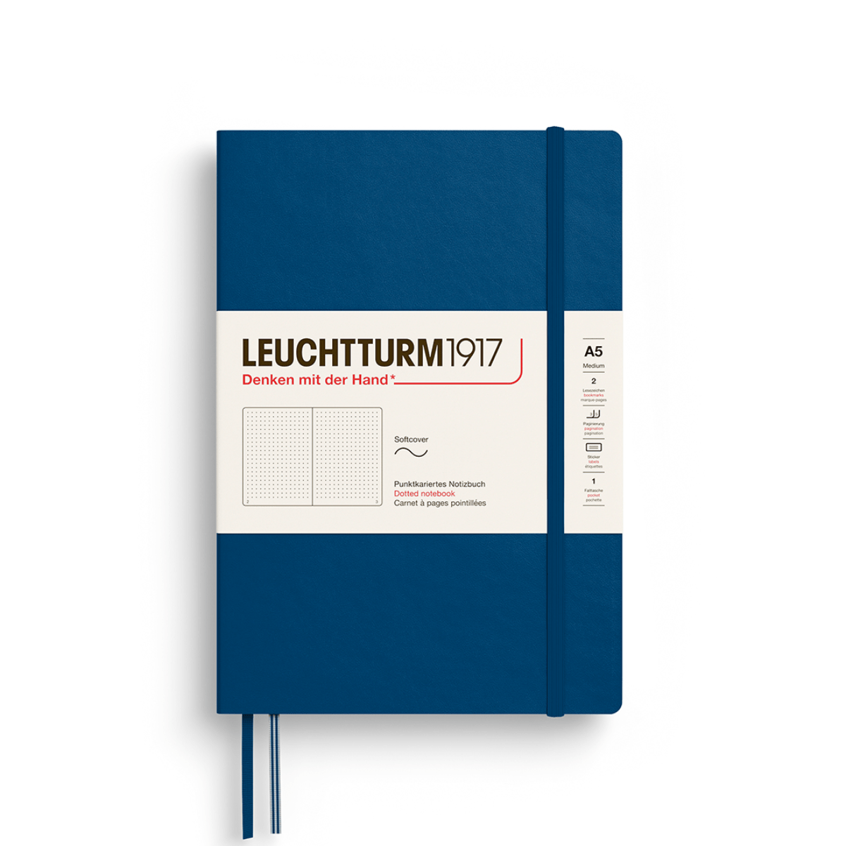 Leuchtturm1917 Notebook Indigo / Dotted Leuchtturm1917 - Medium Notebook - Softcover - A5