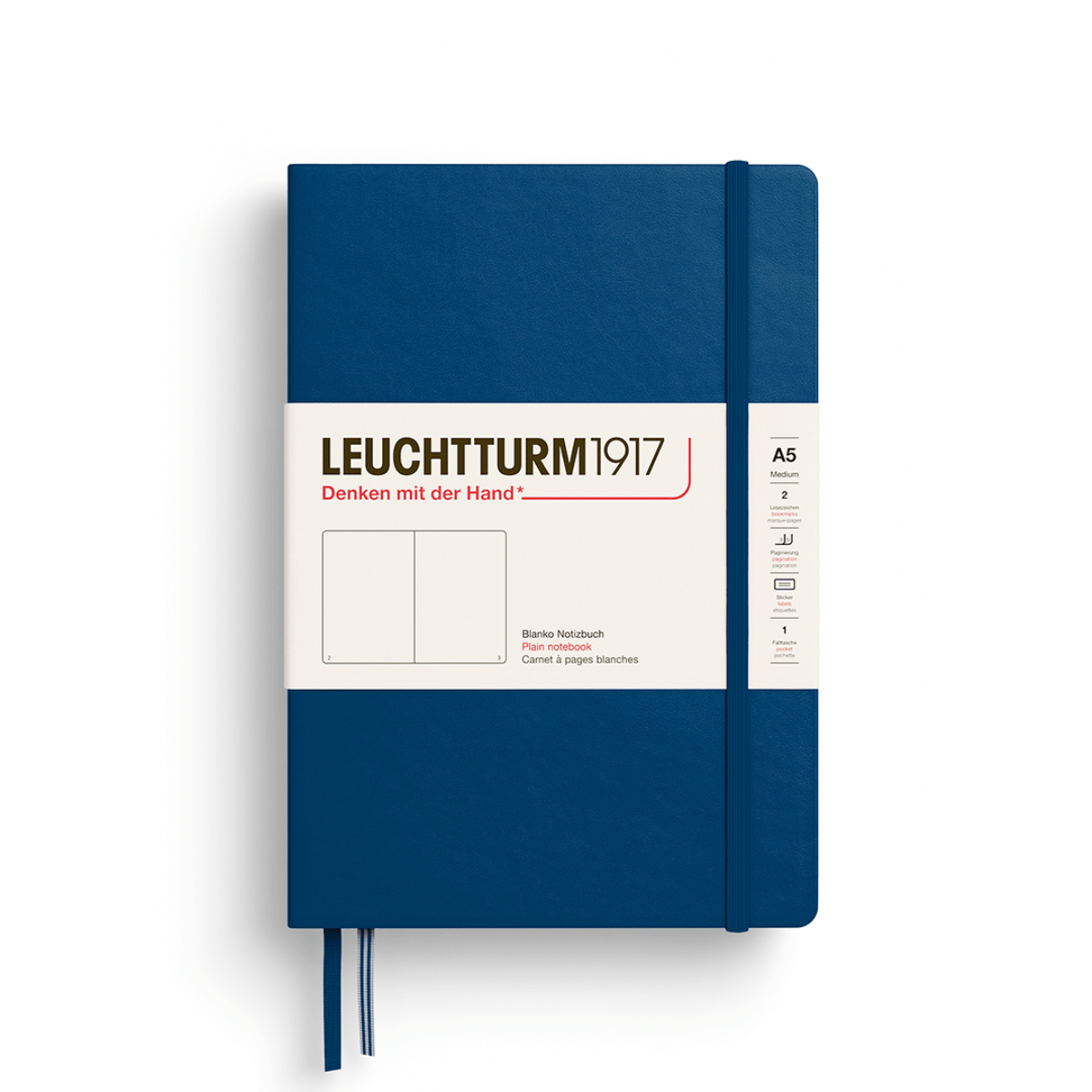 Leuchtturm1917 Notebook Indigo / Plain Leuchtturm1917 - Medium Notebook - Hardcover - A5