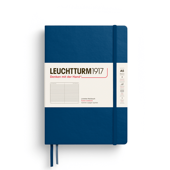 Leuchtturm1917 Notebook Indigo / Ruled Leuchtturm1917 - Medium Notebook - Hardcover - A5