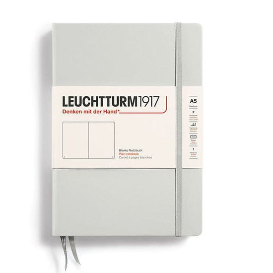 Leuchtturm1917 Notebook Light Grey / Plain Leuchtturm1917 - Medium Notebook - Hardcover - A5