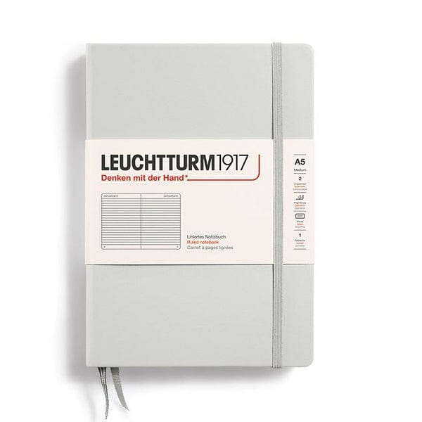 Leuchtturm1917 Notebook Light Grey / Ruled Leuchtturm1917 - Medium Notebook - Hardcover - A5
