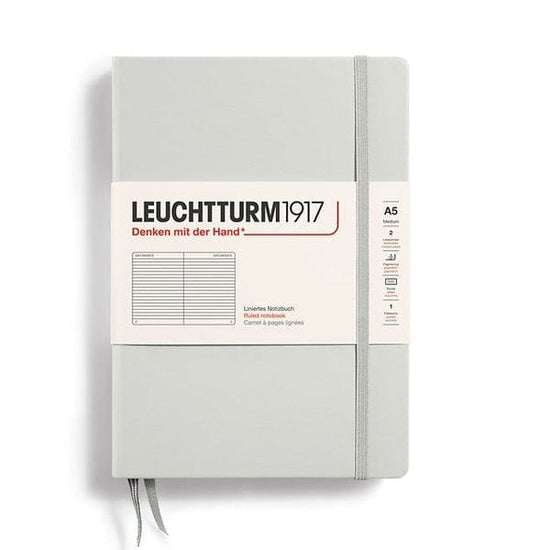 Leuchtturm1917 Notebook Light Grey / Ruled Leuchtturm1917 - Medium Notebook - Hardcover - A5
