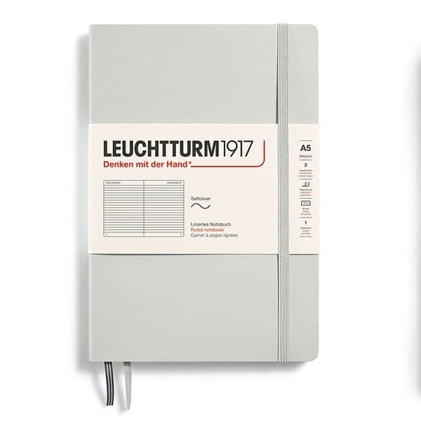 Leuchtturm1917 Notebook Light Grey / Ruled Leuchtturm1917 - Medium Notebook - Softcover - A5