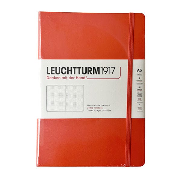 Leuchtturm1917 Notebook Lobster / Dotted Leuchtturm1917 - Medium Notebook - Hardcover - A5