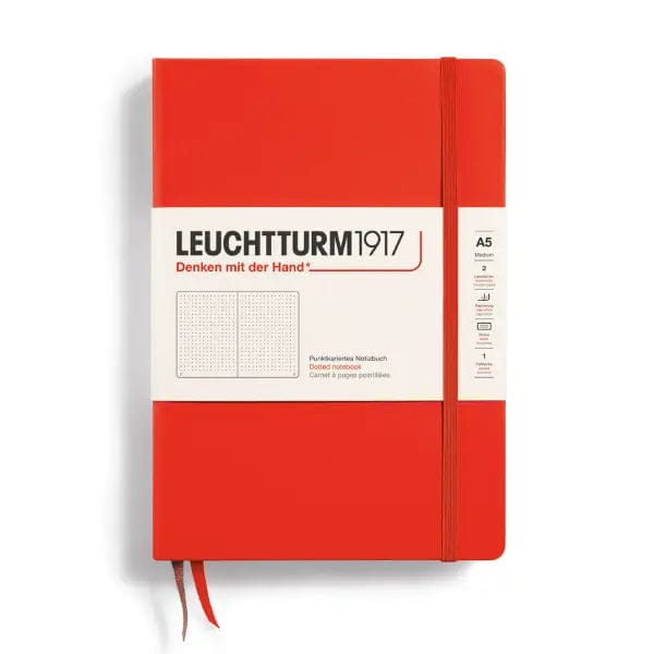 Leuchtturm1917 Notebook Lobster / Dotted Leuchtturm1917 - Medium Notebook - Hardcover - A5