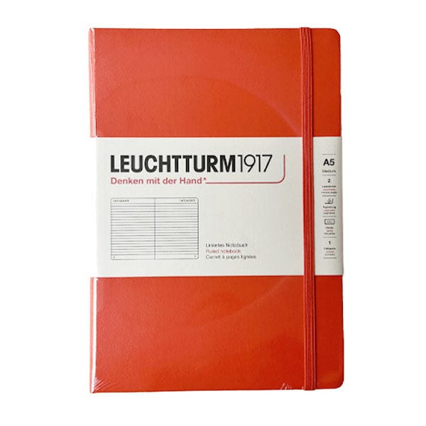 Leuchtturm1917 Notebook Lobster / Ruled Leuchtturm1917 - Medium Notebook - Hardcover - A5