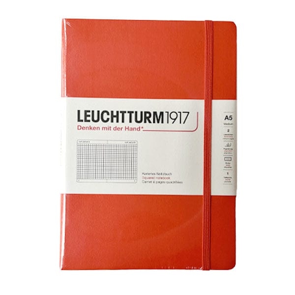Leuchtturm1917 Notebook Lobster / Squared Leuchtturm1917 - Medium Notebook - Hardcover - A5