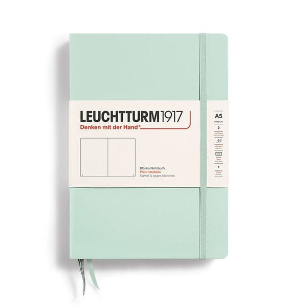 Leuchtturm1917 Notebook Mint Green / Plain Leuchtturm1917 - Medium Notebook - Hardcover - A5
