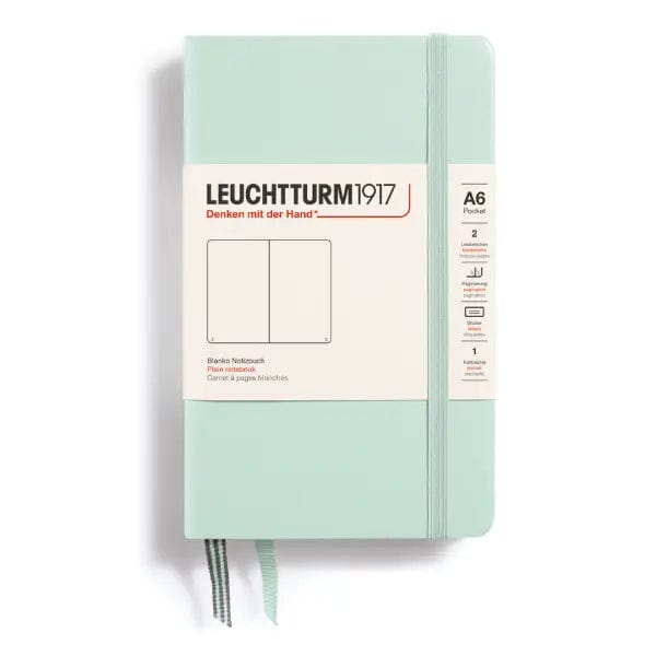 Leuchtturm1917 Notebook Mint Green / Plain Leuchtturm1917 - Pocket Notebook - Hardcover - A6