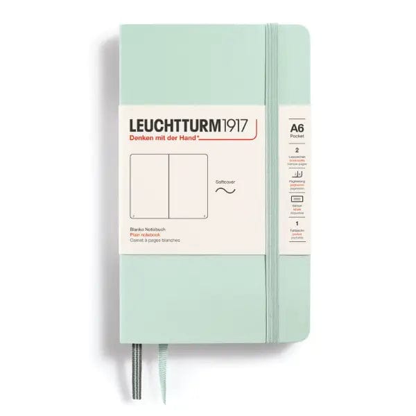 Leuchtturm1917 Notebook Mint Green / Plain Leuchtturm1917 - Pocket Notebook - Softcover - A6