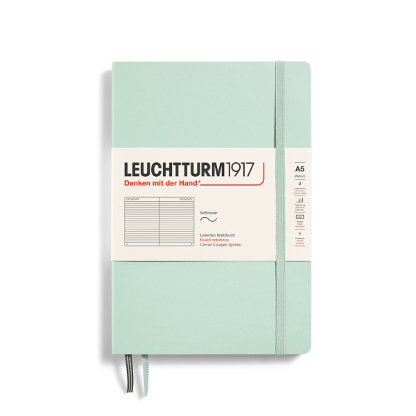 Leuchtturm1917 Notebook Mint Green / Ruled Leuchtturm1917 - Medium Notebook - Softcover - A5