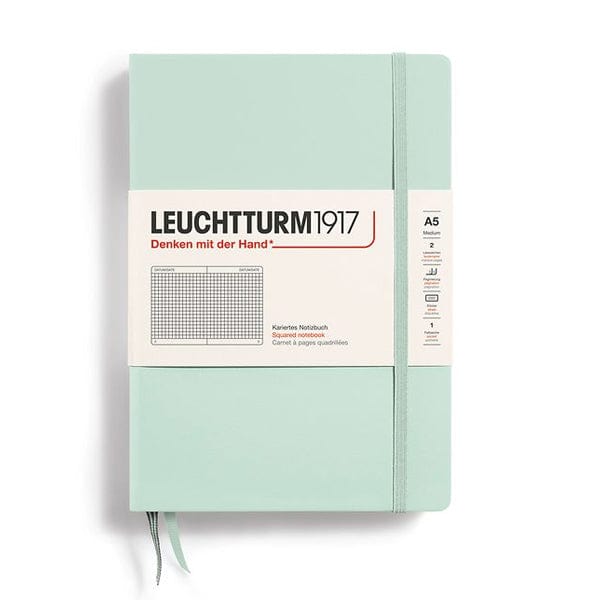 Leuchtturm1917 Notebook Mint Green / Squared Leuchtturm1917 - Medium Notebook - Hardcover - A5