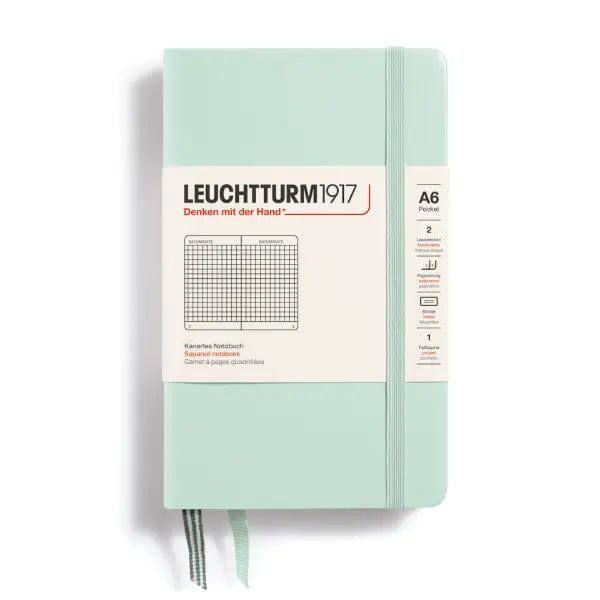 Leuchtturm1917 Notebook Mint Green / Squared Leuchtturm1917 - Pocket Notebook - Hardcover - A6