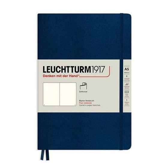 Leuchtturm1917 Notebook Navy / Dotted Leuchtturm1917 - Medium Notebook - Softcover - A5