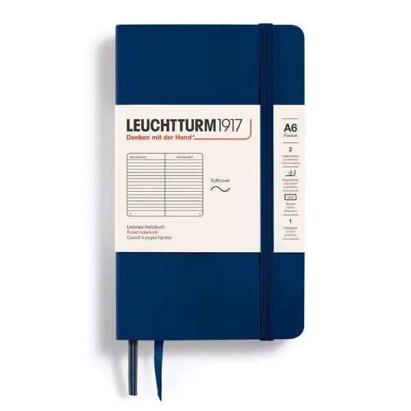 Leuchtturm1917 Notebook Navy / Ruled Leuchtturm1917 - Pocket Notebook - Softcover - A6