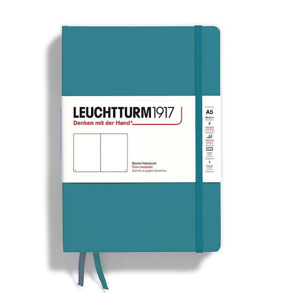 Leuchtturm1917 Notebook Ocean / Plain Leuchtturm1917 - Medium Notebook - Hardcover - A5