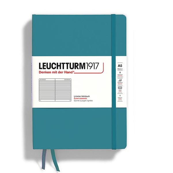 Leuchtturm1917 Notebook Ocean / Ruled Leuchtturm1917 - Medium Notebook - Hardcover - A5