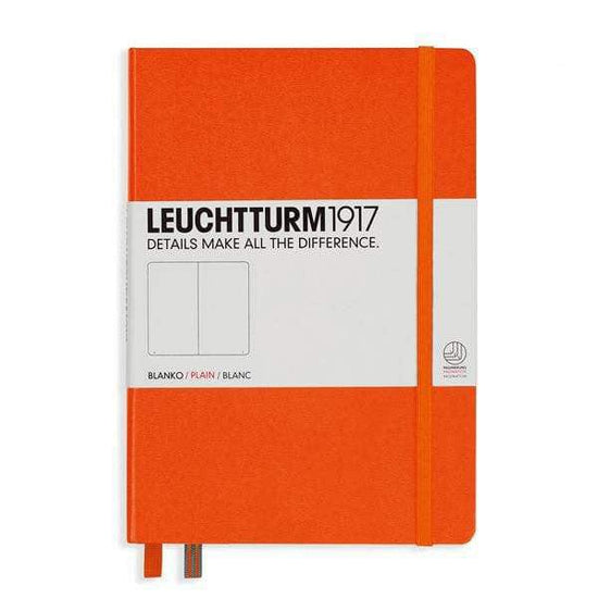 Leuchtturm1917 Notebook Orange / Plain Leuchtturm1917 - Medium Notebook - Hardcover - A5