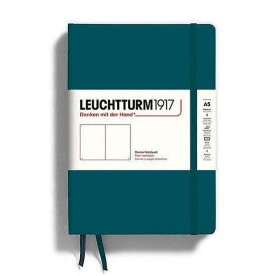 Leuchtturm1917 Notebook Pacific Green / Plain Leuchtturm1917 - Medium Notebook - Hardcover - A5