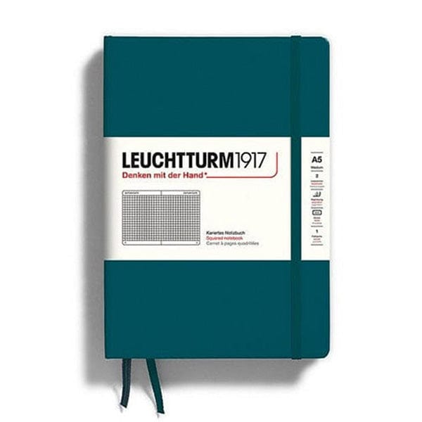 Leuchtturm1917 Notebook Pacific Green / Squared Leuchtturm1917 - Medium Notebook - Hardcover - A5