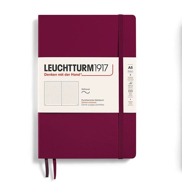 Leuchtturm1917 Notebook Port Red / Dotted Leuchtturm1917 - Medium Notebook - Softcover - A5