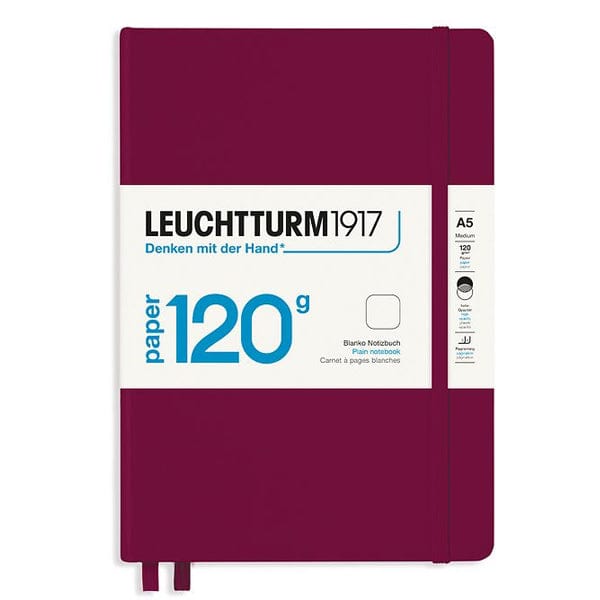 Leuchtturm1917 Notebook Port Red / Plain Leuchtturm1917 - Edition 120g - Medium Notebook - Hardcover - A5